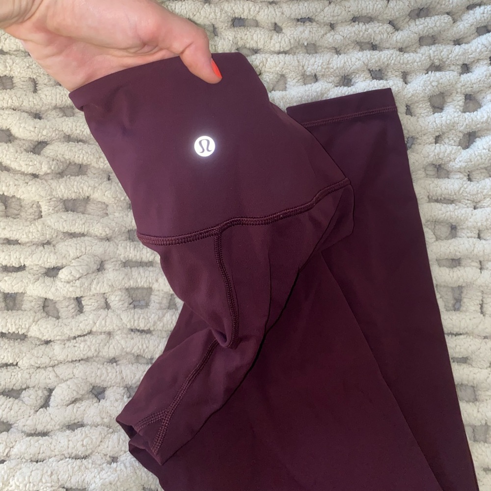 Maroon Lulu leggins